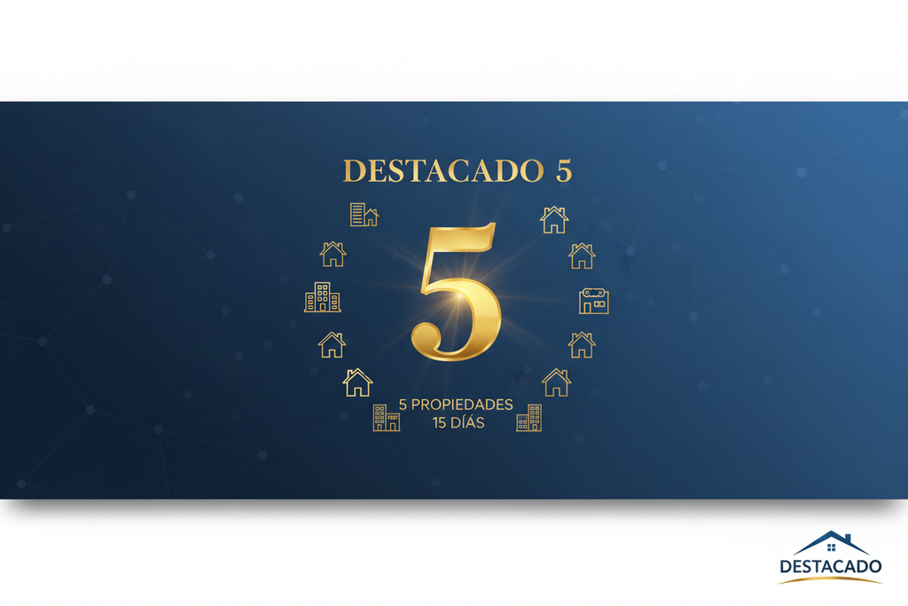 Paquete Destacado 5 - Destaca 5 propiedades por 15 días en La Clave Inmobiliaria