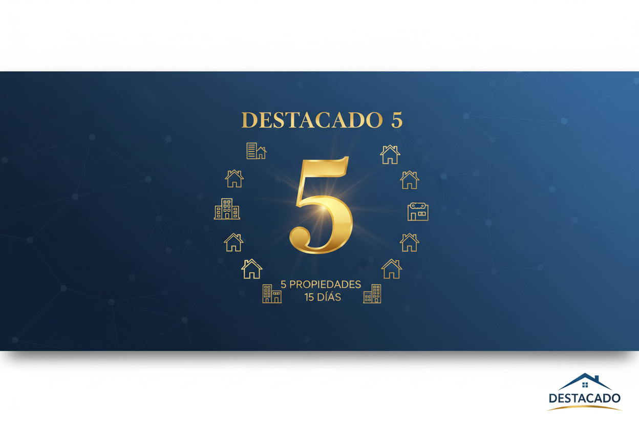 Paquete Destacado 5 - Destaca 5 propiedades por 15 días en La Clave Inmobiliaria