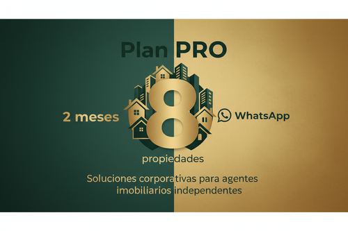 Portal Plan PRO 8 - Publica hasta 8 propiedades por 2 meses en La Clave Inmobiliaria